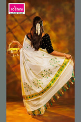 kerala-creamcolour-sarees-online-green